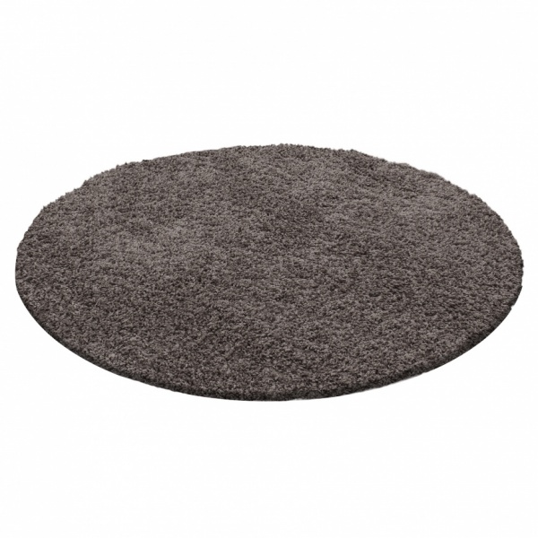 Teppich Shaggy Uni Taupe fr Wohnzimmer Schlafzimmer Flur Teppiche